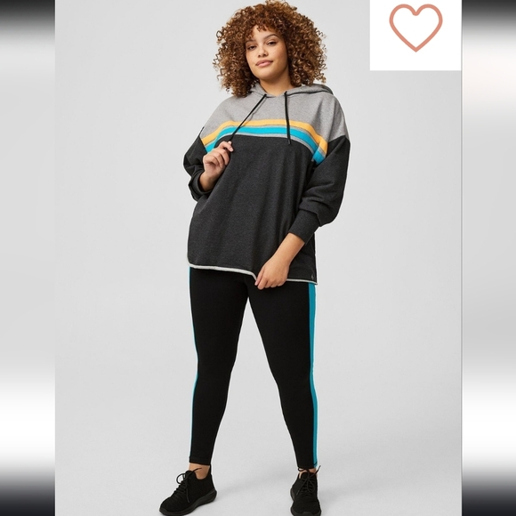 Torrid Performance Core Active Leggings Black Blue Gray Sz 3 7/8 Lenght - Picture 10 of 10